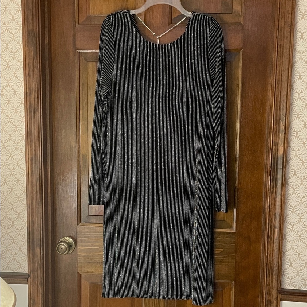 Michael Kors body con dress, black and silver, size M, excellent condition